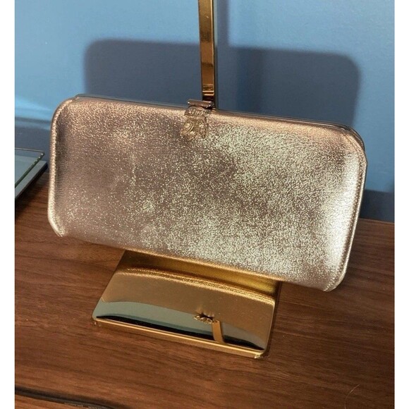 Unbranded Handbags - Vintage Silver Clutch Handbag Women Metallic Foil Purse